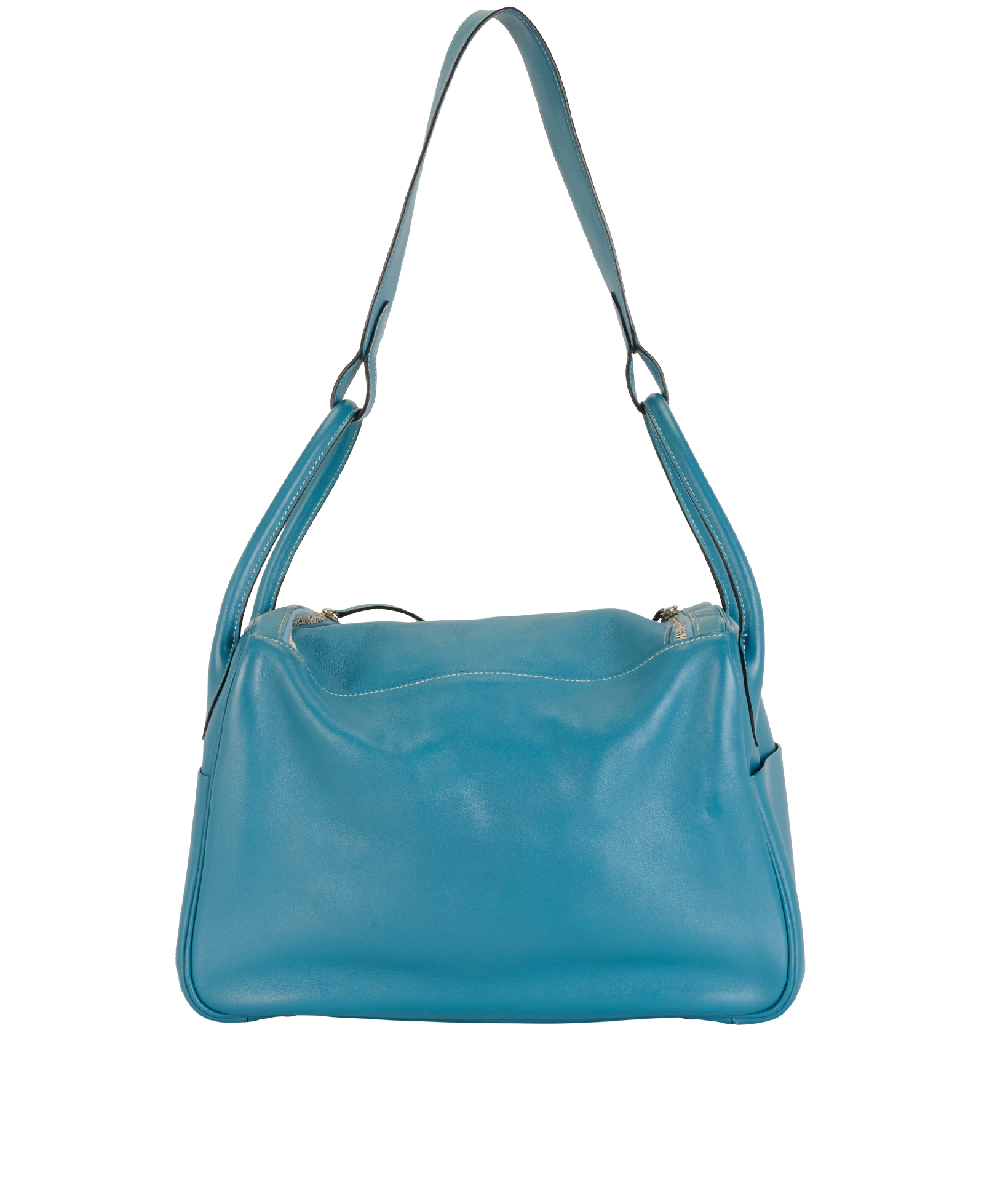 Lindy 34 In Blue Jean Taurillon Leather, &pound;2,800, Handbags, Blue, Leather, Back view